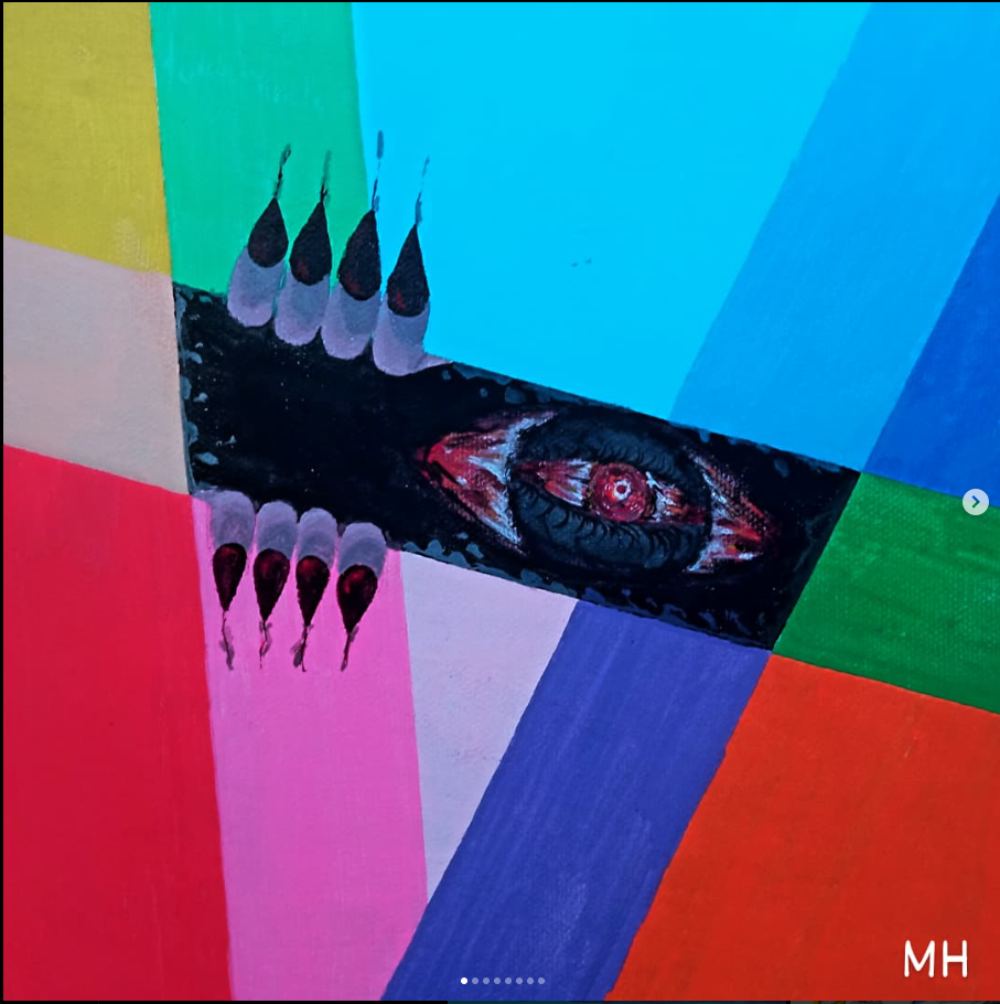Un monstre noir d'une autre dimension envahissant le monde des couleurs.